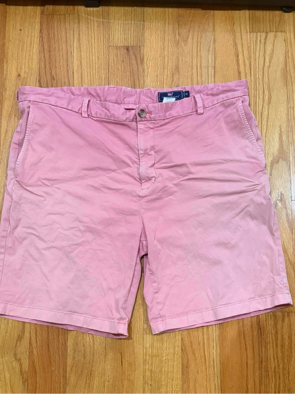 Vineyard Vines Mens Pink Breaker Shorts Size 42 Flat Front Chino